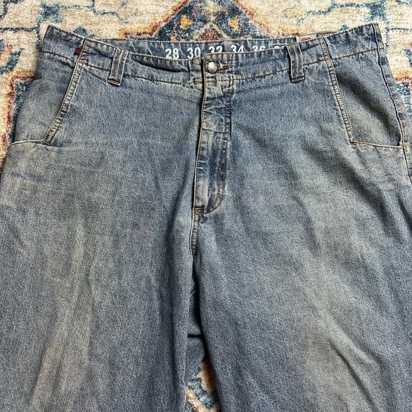 Vintage R2 Baggy Denim Shorts Size 39 - Picture 4 of 7